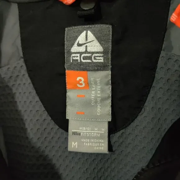 Nike ACG Outer Layer 3 Jacket Womens M Ski Black Storm Fit Snowboard Y2K Retro - Picture 4 of 12